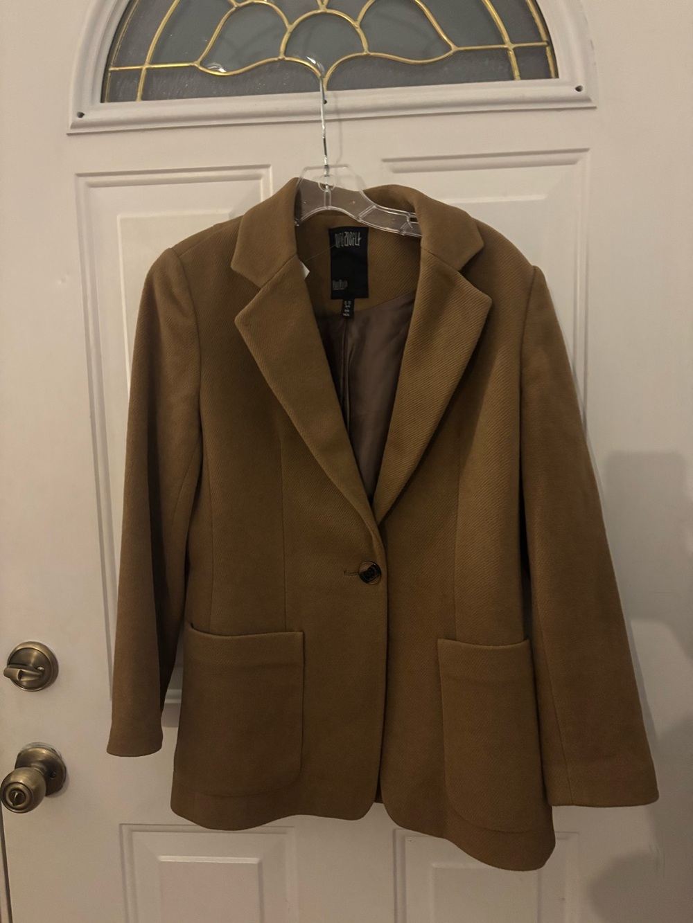 Vintage Han Haeja Creations HANEZA Camel Designer Blazer Korean Fashion 90s